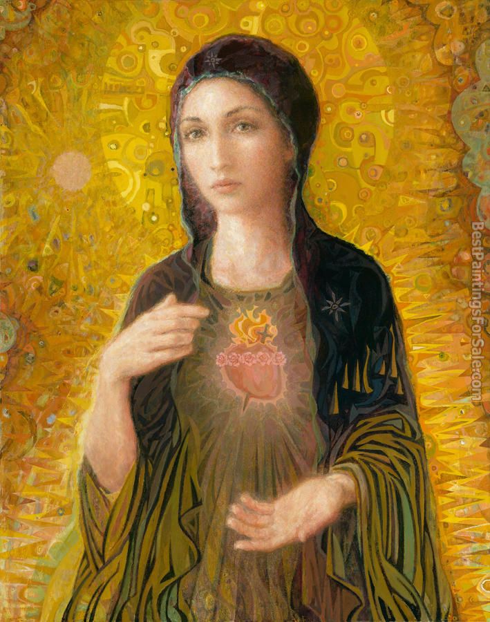2012 Immaculate Heart of Mary Painting | Best Paintings For Sale